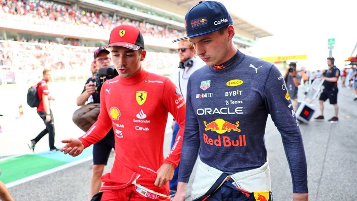 Charles Leclerc y Max Verstappen, principales protagonistas del Campeonato Mundial de Pilotos de la F1 2022.