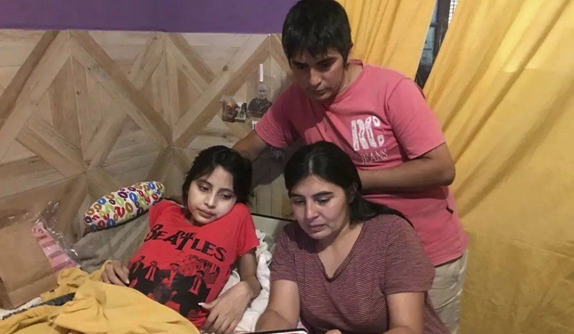 Internaron a Abigail de urgencia en Santiago del Estero. La niña con cáncer fue sometida a un hisopado por coronavirus