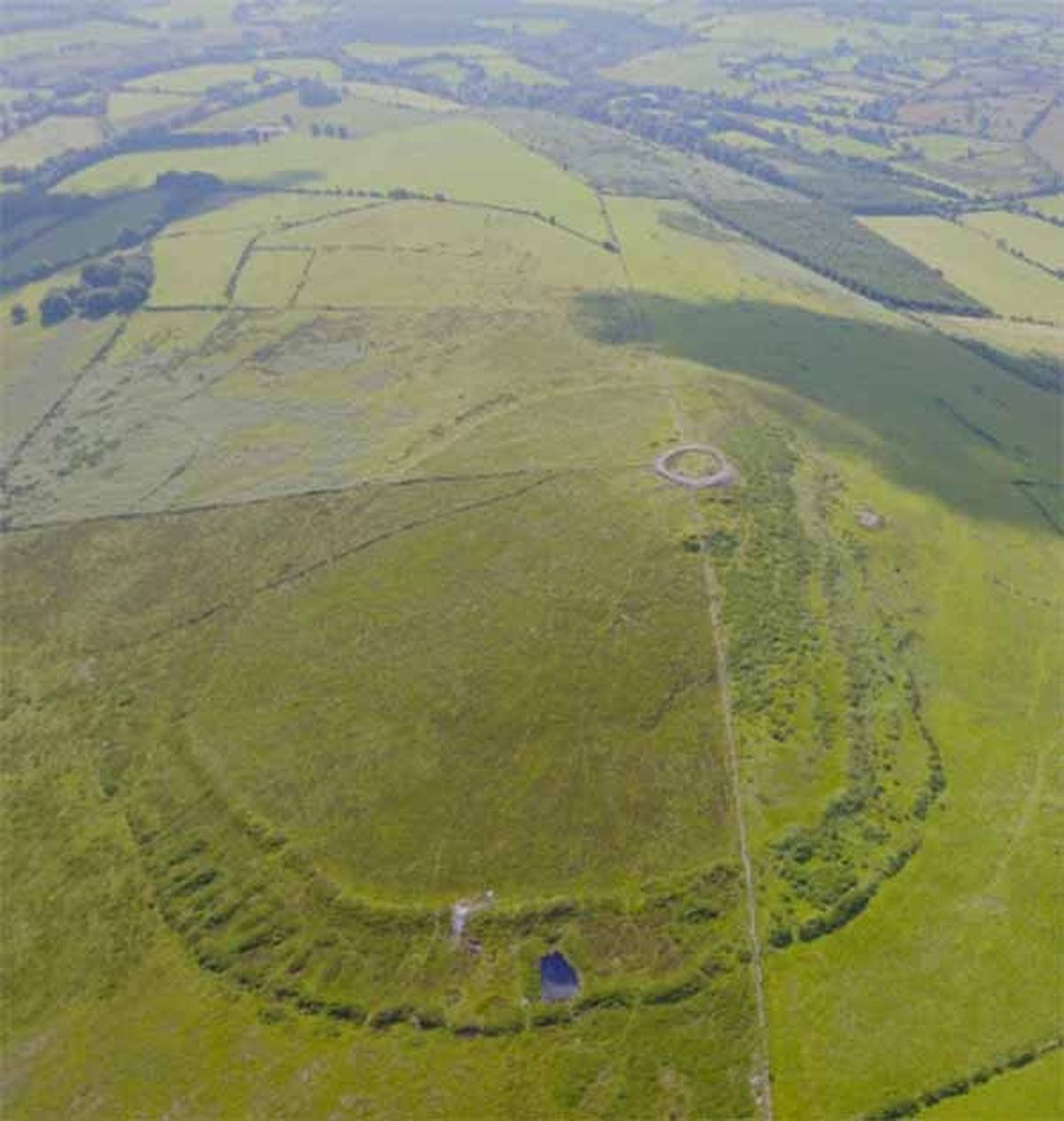 El área donde se encontraron rastros de construcciones prehistóricas. El área donde se encontraron rastros de construcciones prehistóricas.