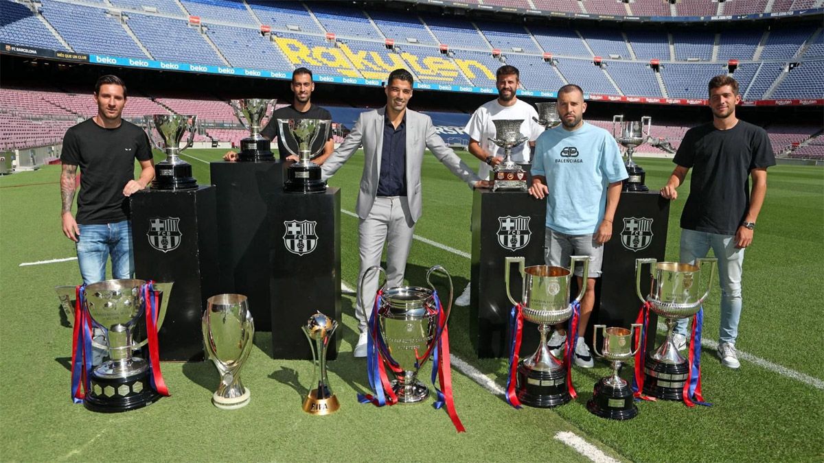 Luis Suárez se despidió del Barcelona entre lágrimas