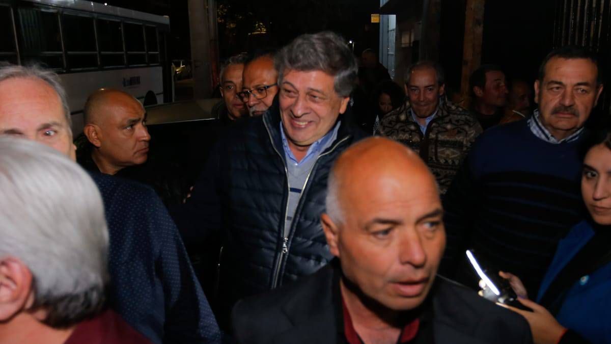 Daniel Orozco al térmico del acto político en Las Heras. Daniel Orozco al térmico del acto político en Las Heras.