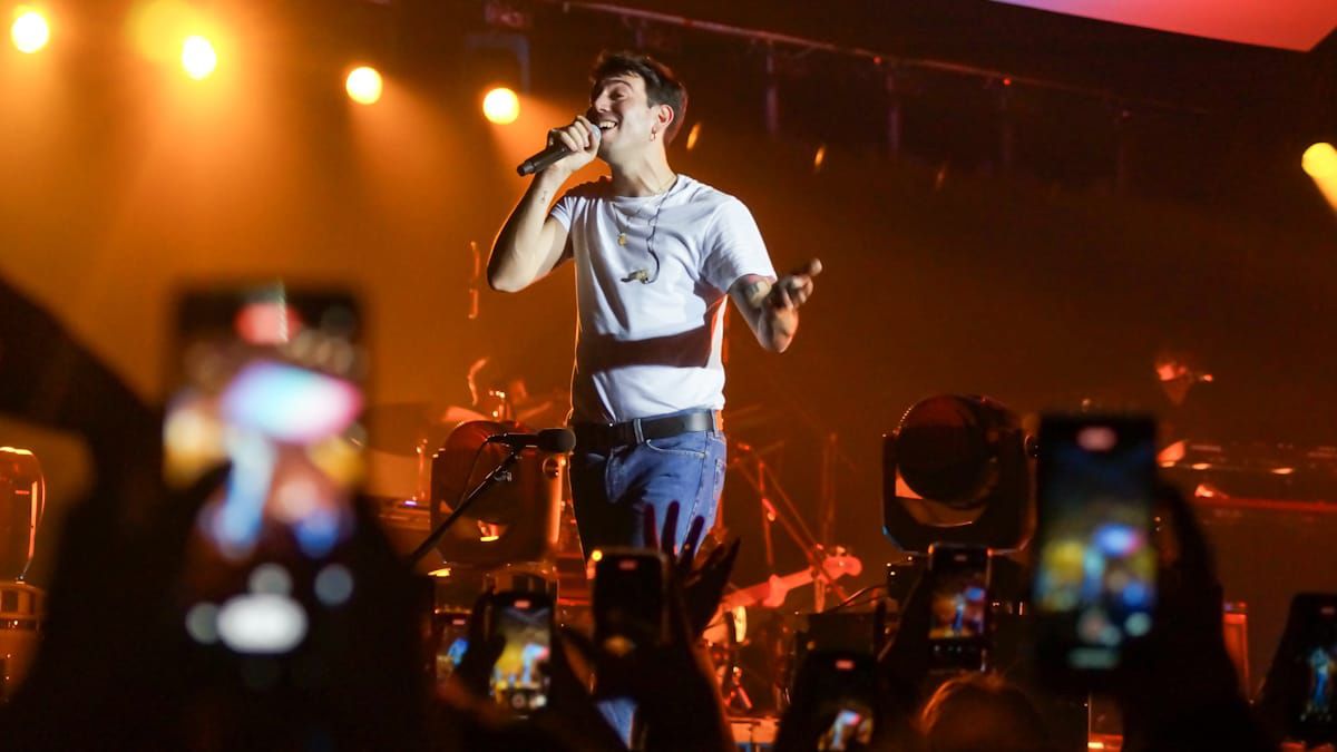 Mateo Sujatovich despilfarró buena onda en su show de Mendoza. Mateo Sujatovich despilfarró buena onda en su show de Mendoza.