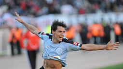 Guillermo Farré, festejando su gol en el estadio Monumental. Guillermo Farré, festejando su gol en el estadio Monumental.