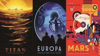 La NASA y sus carteles románticos sobre viajes futuristas