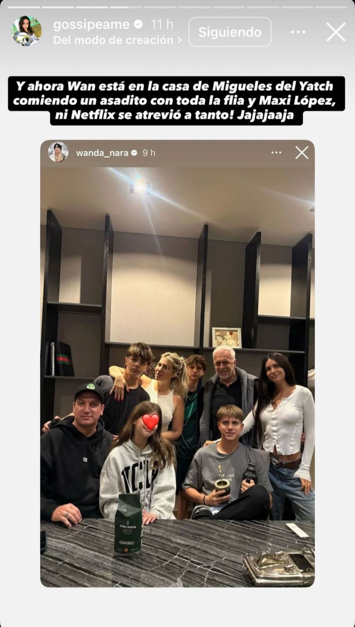 Maxi López almorzó en la casa de Martín Migueles. Maxi López almorzó en la casa de Martín Migueles.