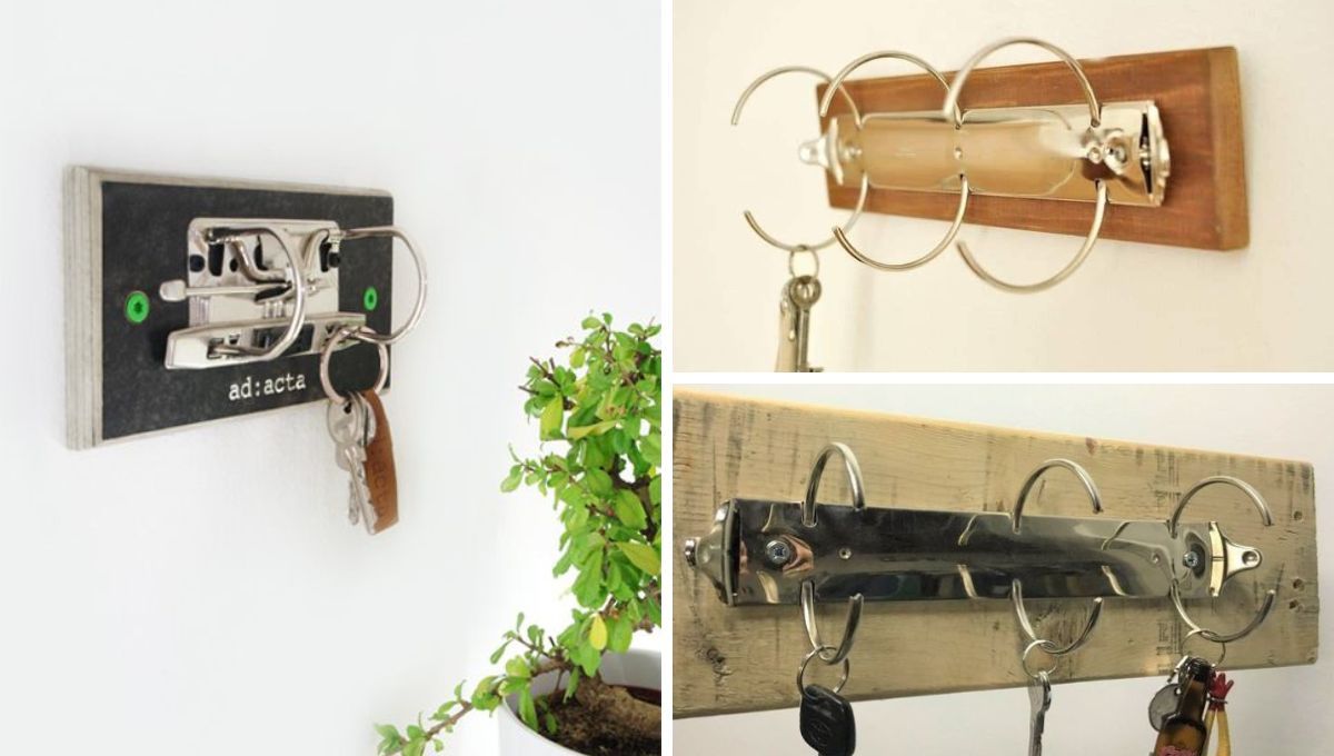 Reciclar ganchos de carpeta. Reciclar ganchos de carpeta. 