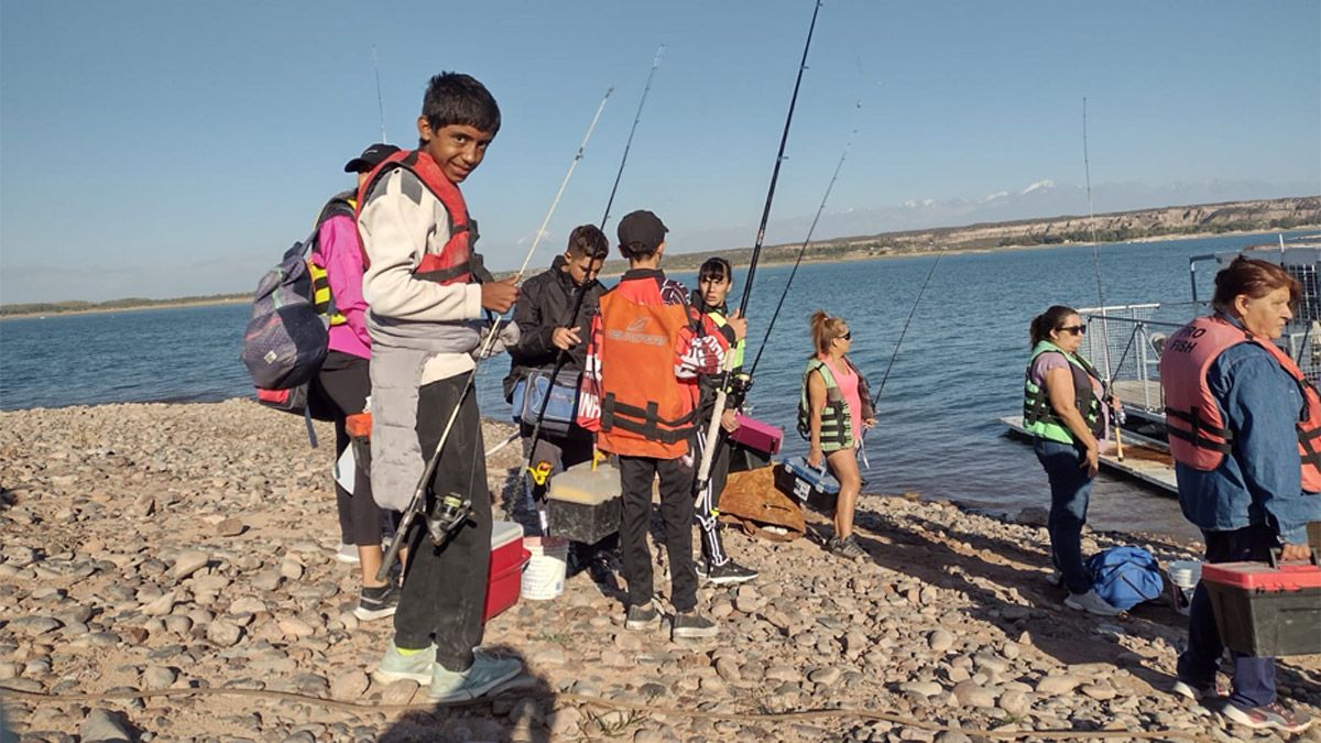 Los pescadores se muestran más que felices por participar en la 1ª fecha del 50º Torneo Mendocino de Pesca 2023.