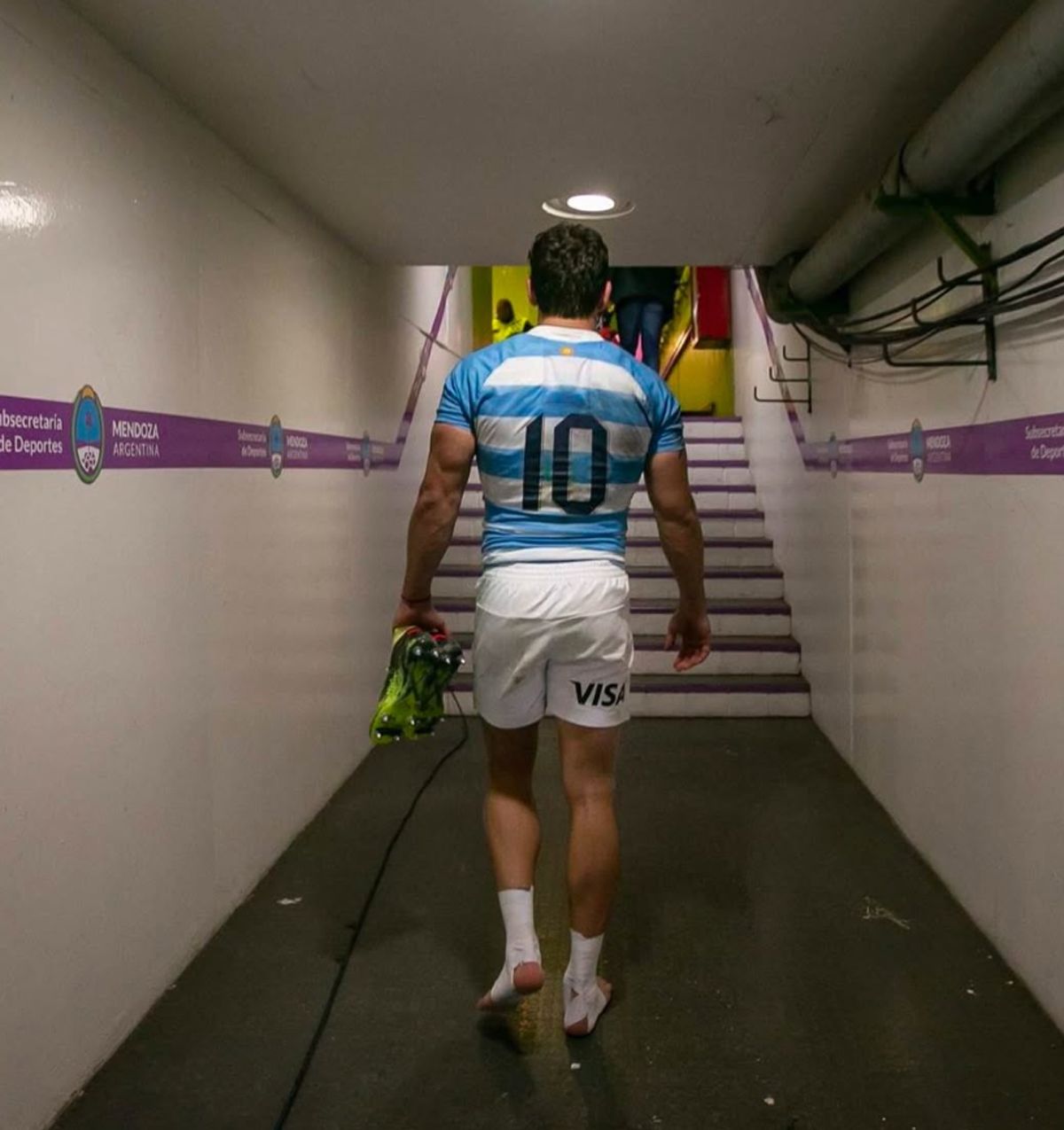 Nico Sánchez eligió una foto con Los Pumas en Mendoza para despedirse.