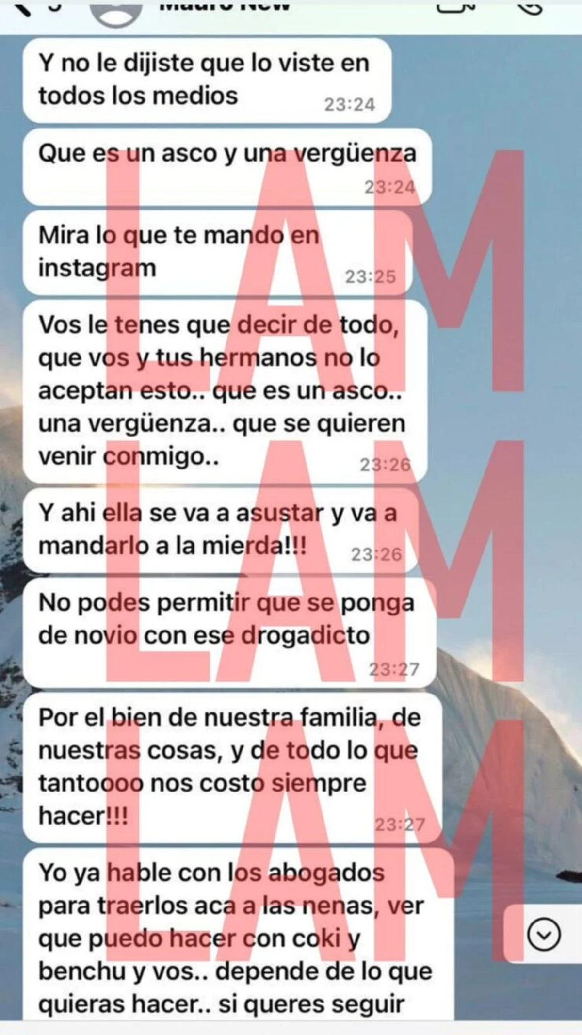 "El escandaloso pedido de Mauro Icardi al hijo de Wanda Nara: "Decile que es un asco". "El escandaloso pedido de Mauro Icardi al hijo de Wanda Nara: "Decile que es un asco".