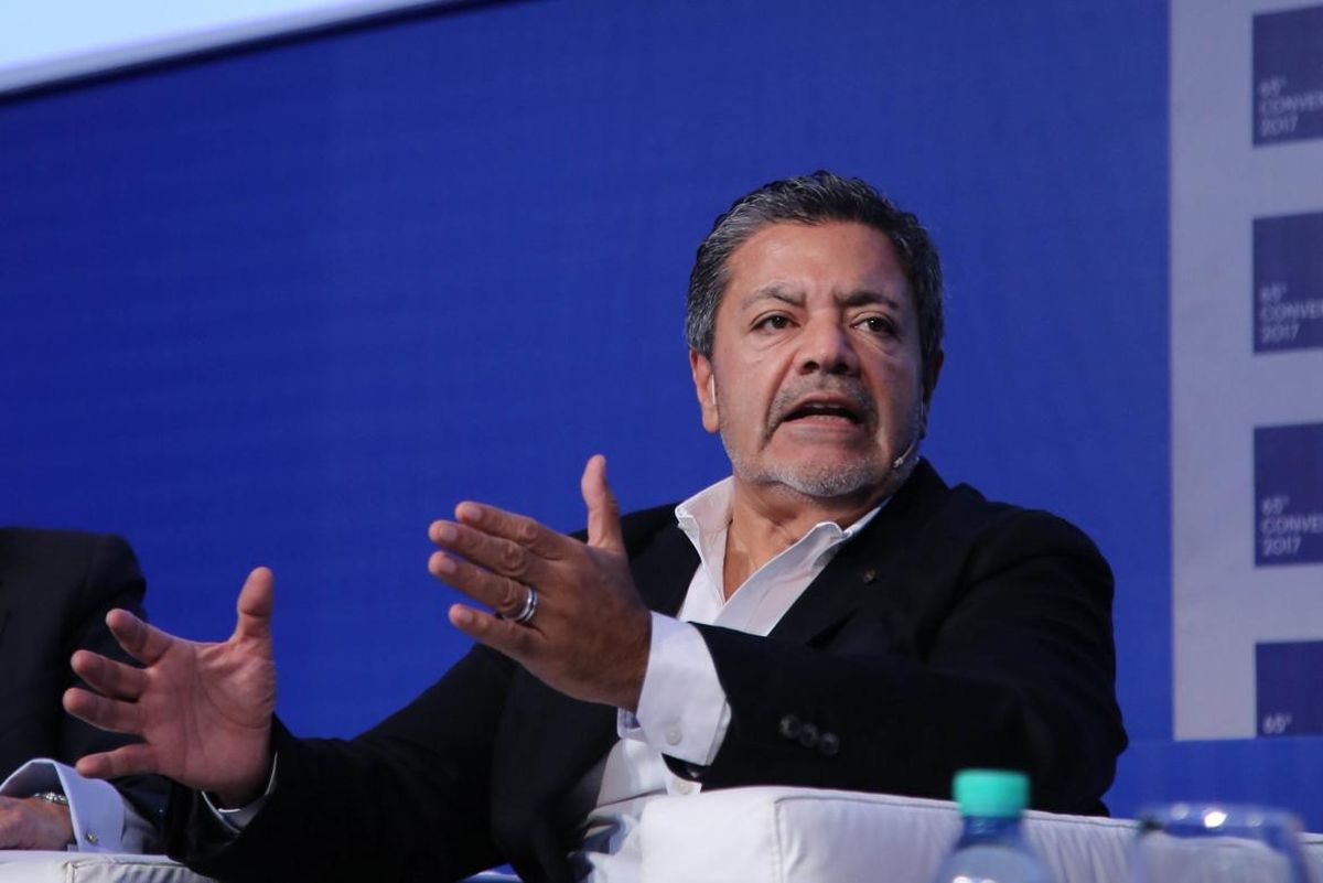 Gerardo Martínez, líder de la UOCRA, y con un oscuro pasado como miembro del Batallón de Inteligencia 601. 