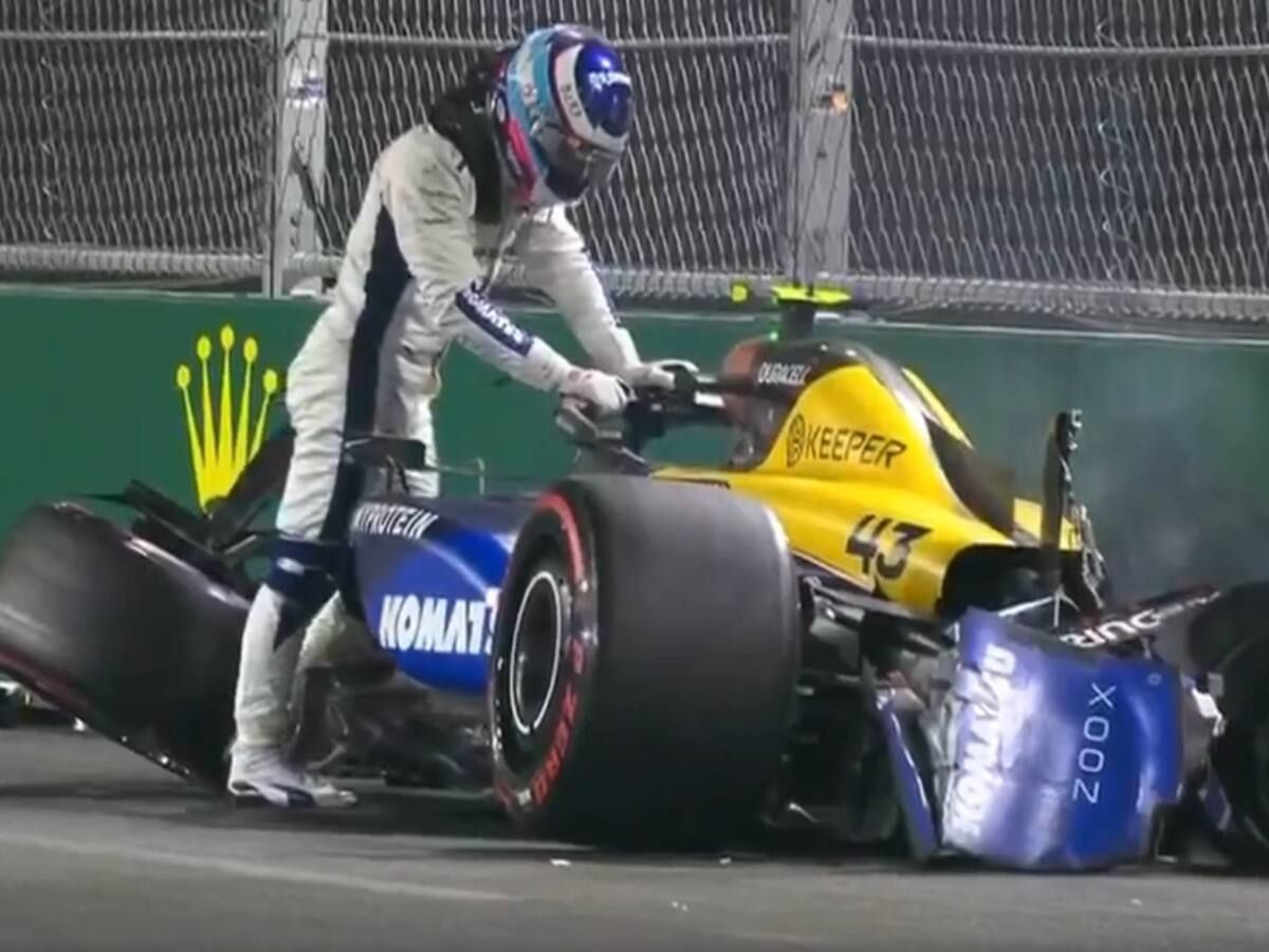 Franco Colapinto choc&oacute; mucho en Williams.