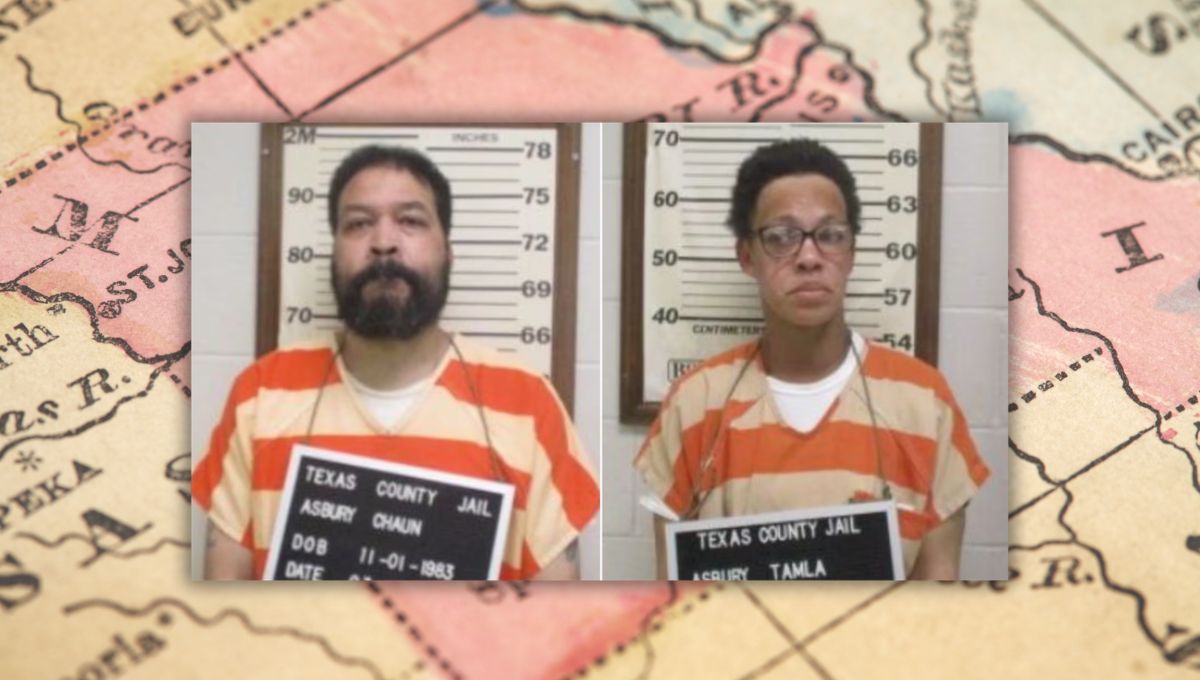Chaun Asbury, de 42 años, y Tamala Asbury, de 45, están acusados de asesinato en segundo grado, asalto doméstico, abuso o negligencia de un niño que resultó en la muerte y abandono de un cadáver. Chaun Asbury, de 42 años, y Tamala Asbury, de 45, están acusados de asesinato en segundo grado, asalto doméstico, abuso o negligencia de un niño que resultó en la muerte y abandono de un cadáver. 