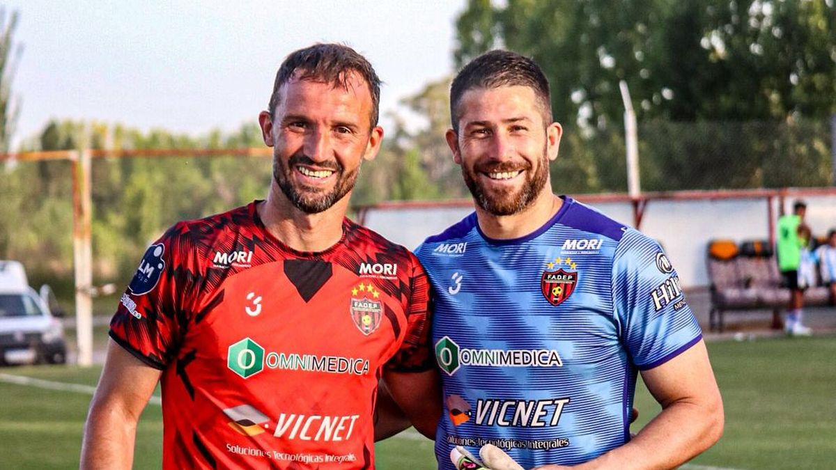 Gonzalo klusener junto a otro experimentado Cristian Aracena.