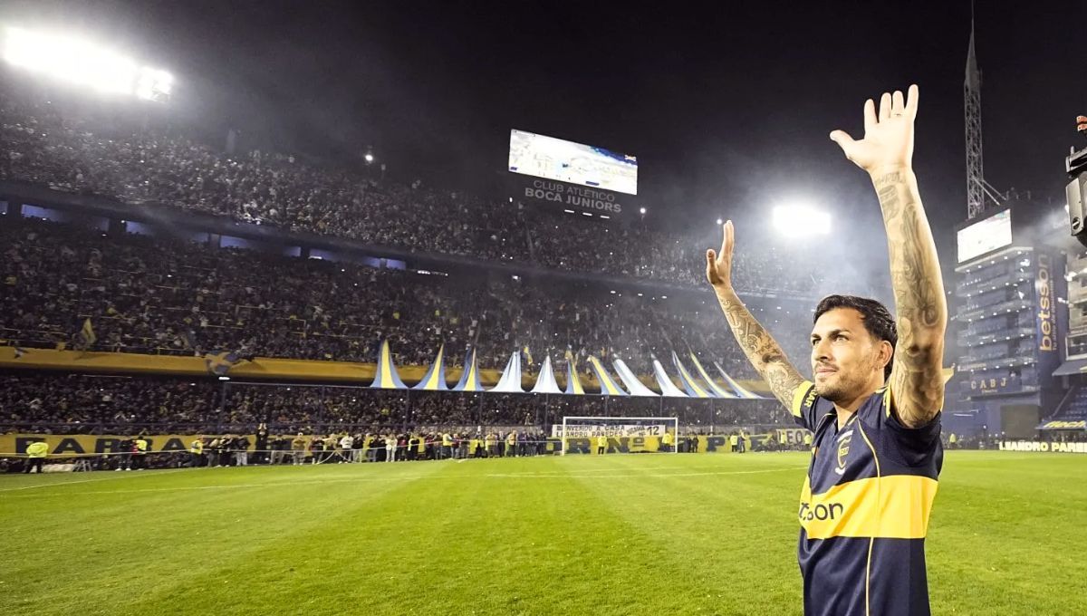 Paredes regresó a jugar con Boca en La Bombonera y los hinchas lo recibieron cálidamente