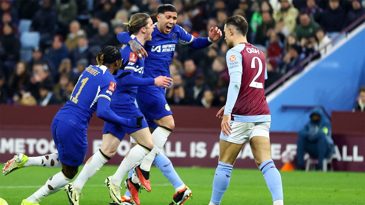 Enzo Fernández celebra con alma y vida su gol. Enzo Fernández celebra con alma y vida su gol.