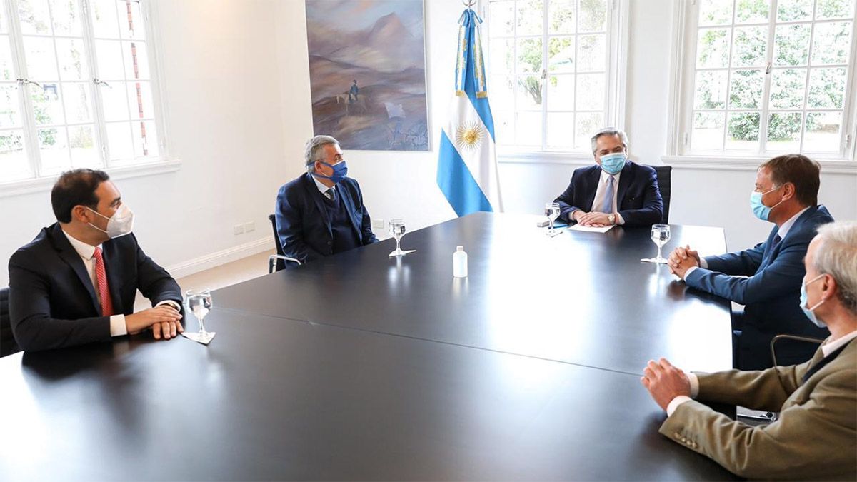 El presidente Alberto Fernandez confirmó que vendrá a Mendoza el lunes 7. El lunes pasado se había reunido con Rodolfo Suarez en forma presencial en la Quinta de Olivos.