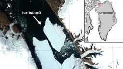 un iceberg del tamano de una isla se desprendio de groenlandia: a donde se dirige