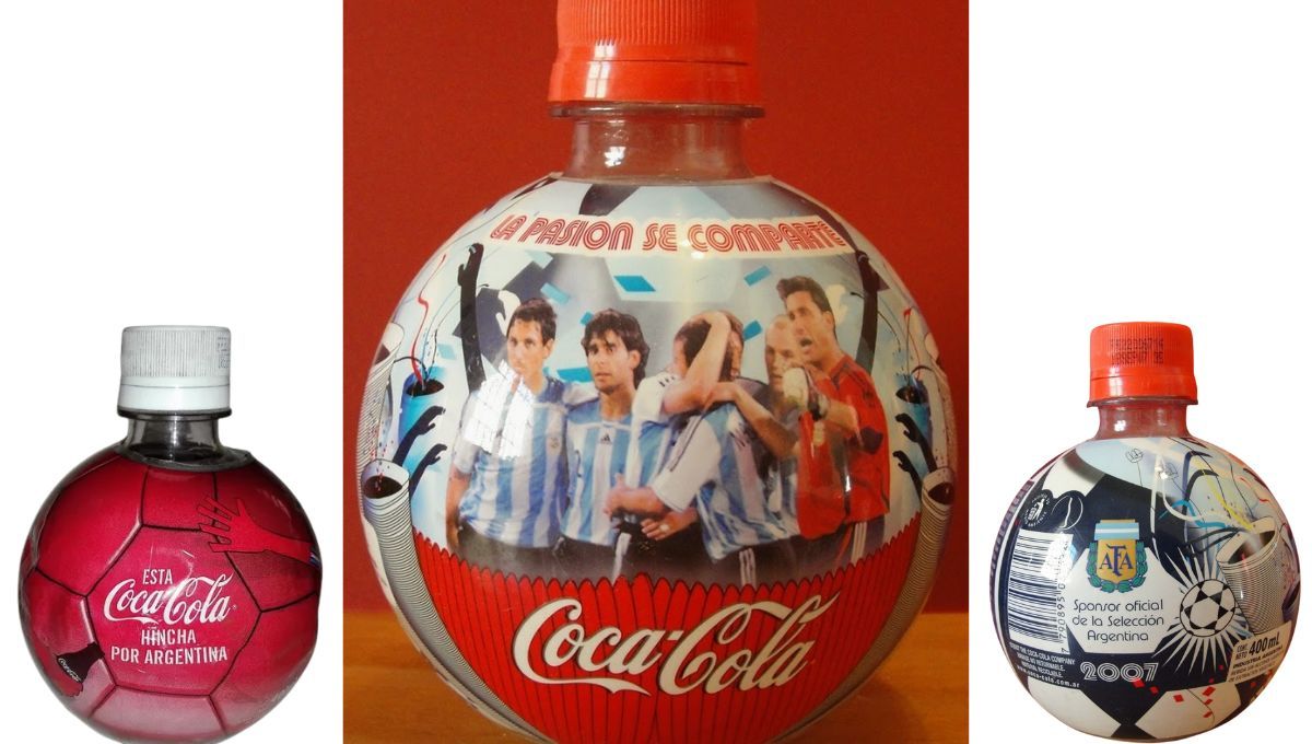 Colección de botellas de Coca-Cola. Fuente: Blog de Miguel Fiordelli Colección de botellas de Coca-Cola. Fuente: Blog de Miguel Fiordelli