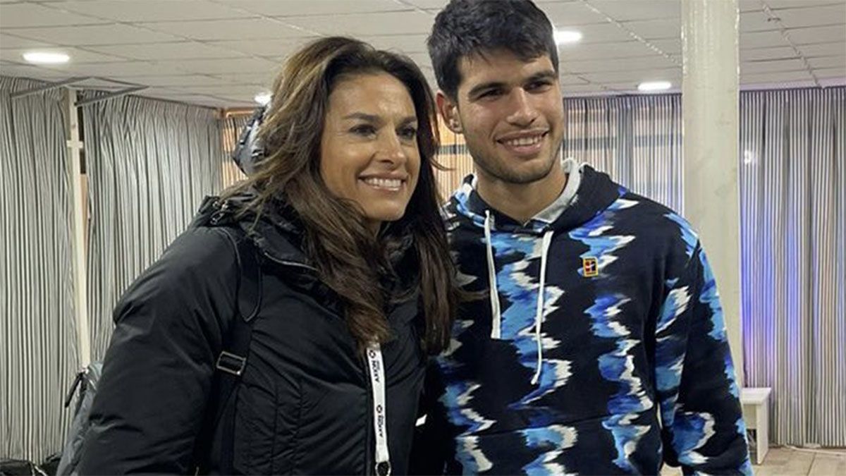 Gabriela Sabatini y Carlos Alcaraz.