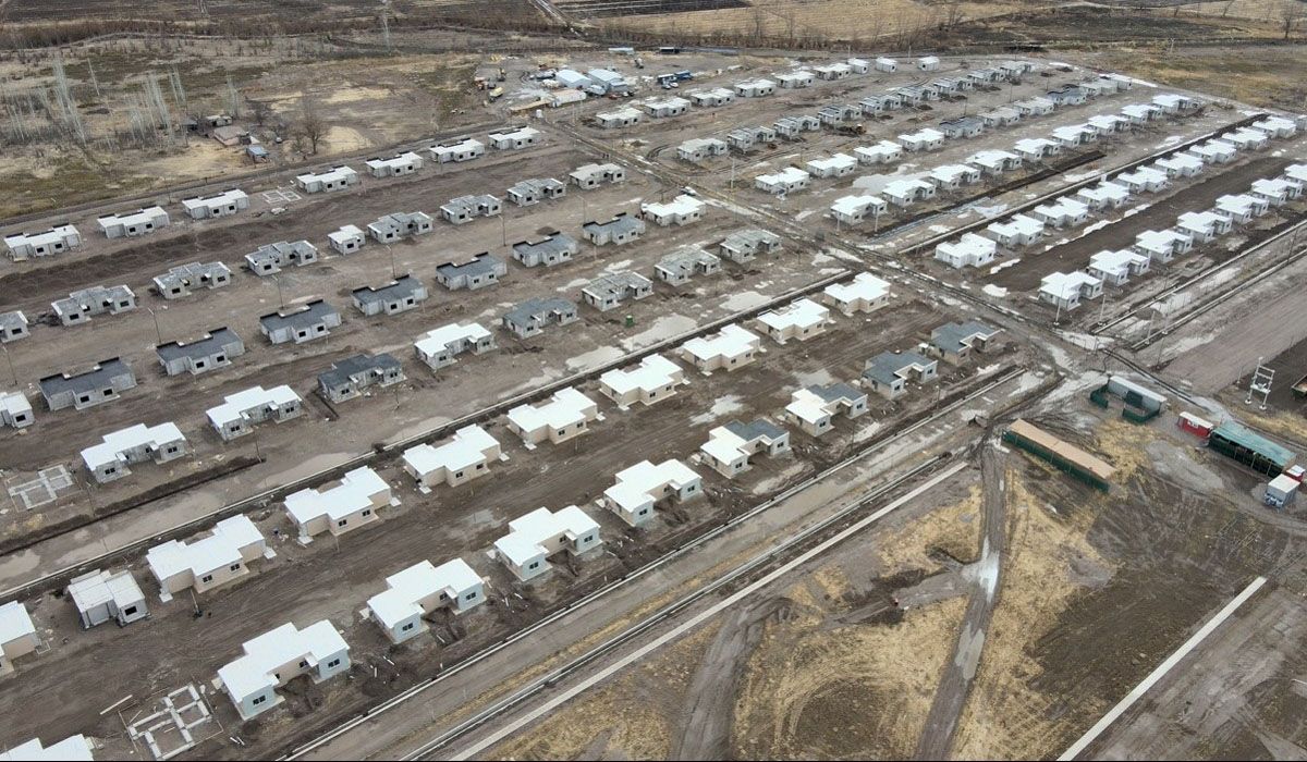 Así están hoy las 300 viviendas que la Nación dejó de financiar en Tunuyán. Así están hoy las 300 viviendas que la Nación dejó de financiar en Tunuyán.