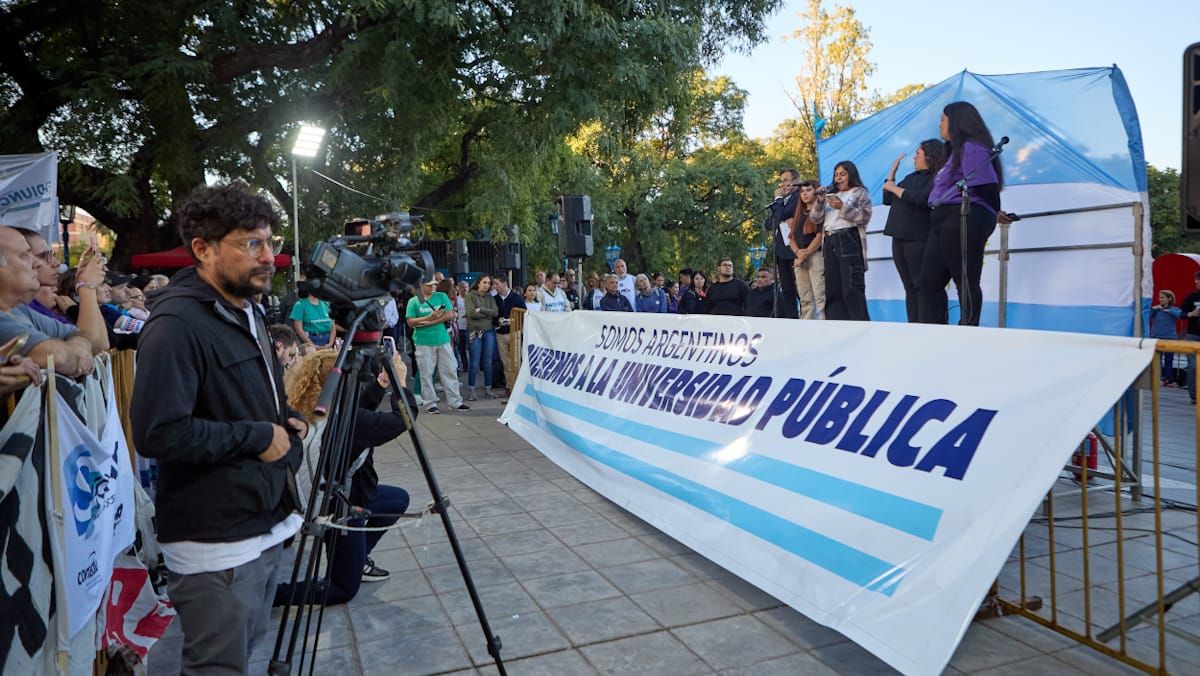 Una de las marchas reclamando presupueto para las universidades.
