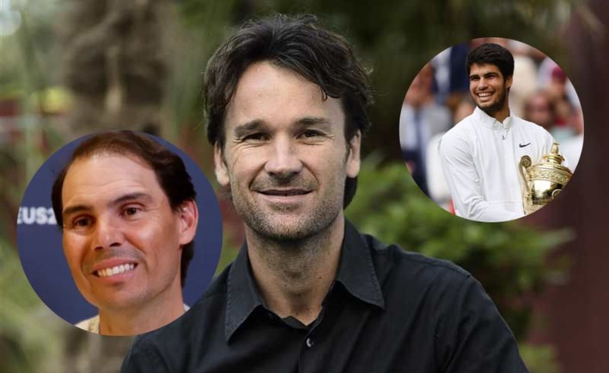 Carlos Moyá habló sobre Nadal y Alcaraz.