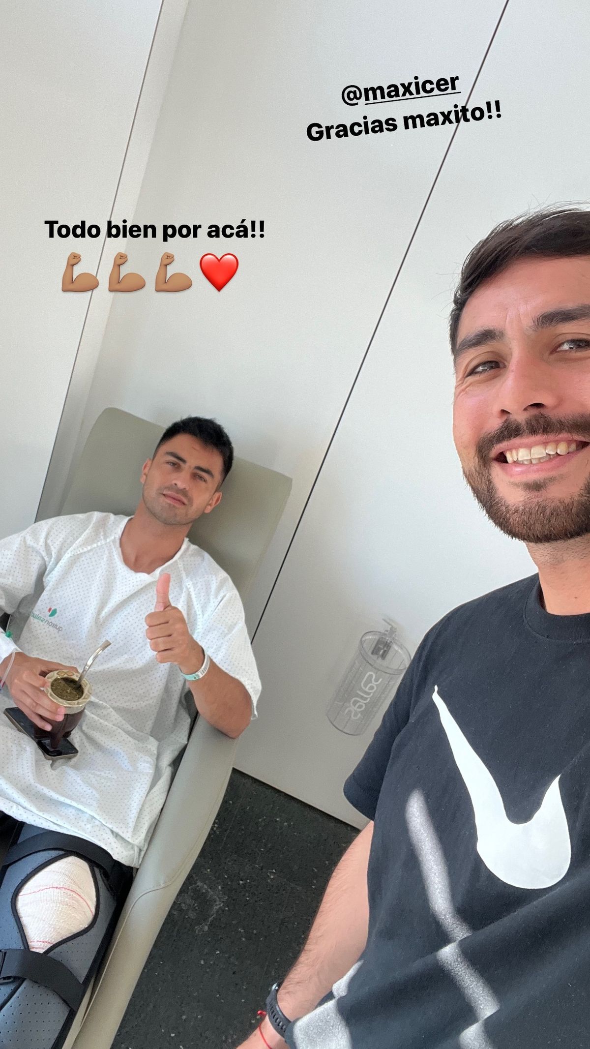 El Pity Martñinez ya inició el largo camino para volver a jugar en River El Pity Martñinez ya inició el largo camino para volver a jugar en River