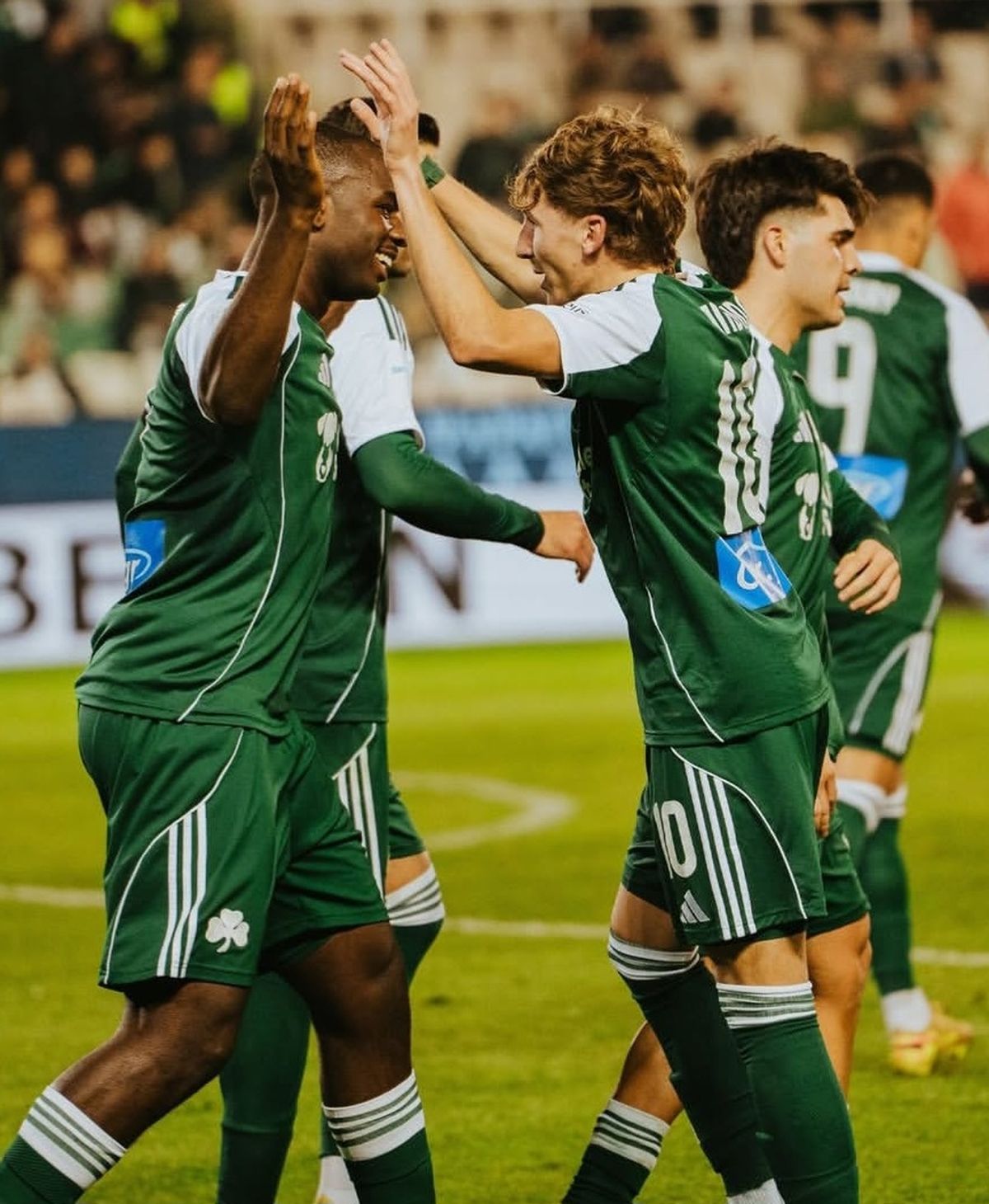 Santino Andino tuvo su primer festejo de gol en el Panathinaikos.
