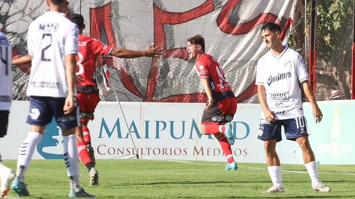Marcelo Eggel fue el autor de uno de los goles de la victoria del Deportivo Maipú ante Quilmes. Foto: Cristian Lozano/UNO. Marcelo Eggel fue el autor de uno de los goles de la victoria del Deportivo Maipú ante Quilmes. Foto: Cristian Lozano/UNO.