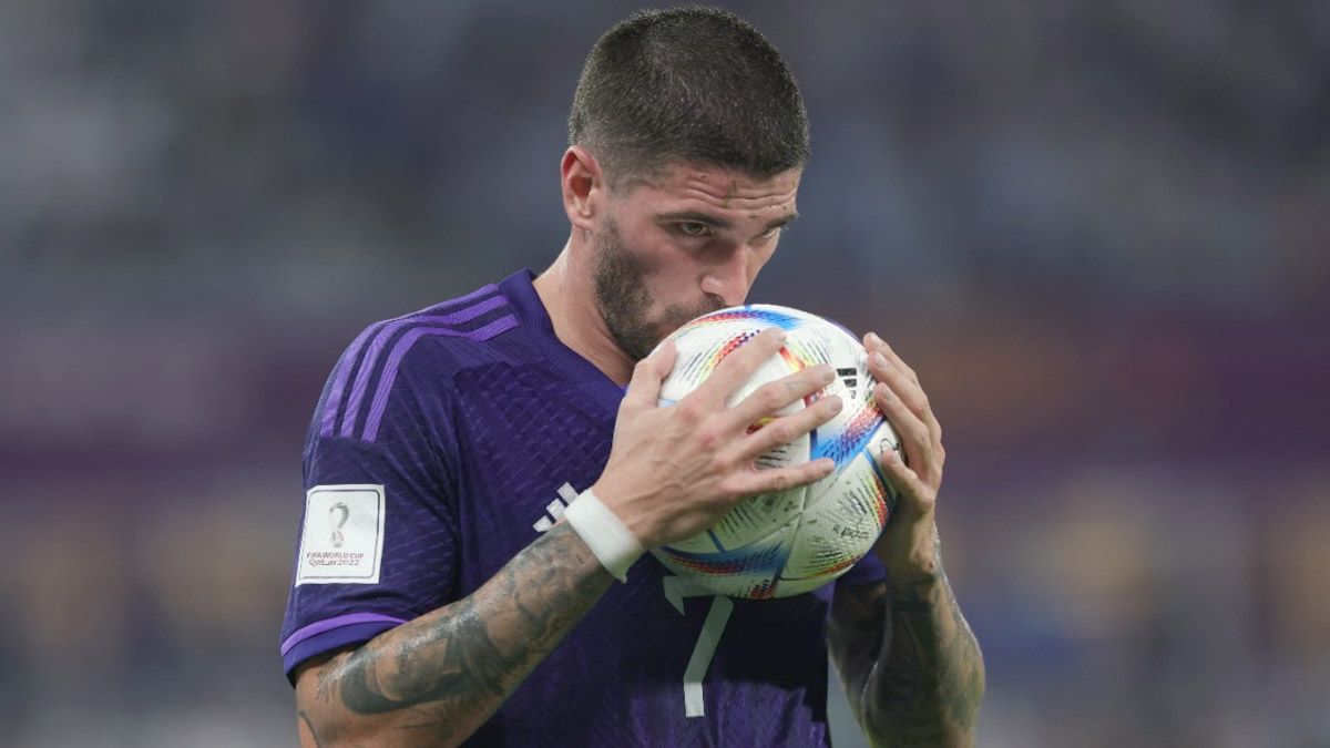 Rodrigo De Paul, pieza clave en el mediocampo de la Selección argentina en el Mundial Qatar 2022.