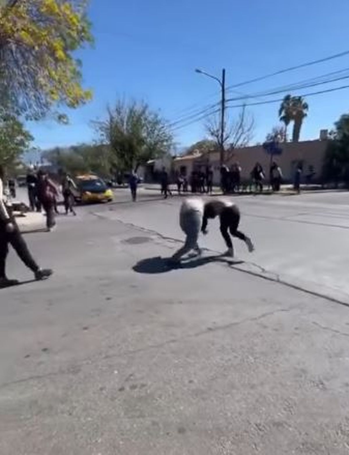 La pelea duró más de un minuto pero quedaron registrados solo 46 segundos.
