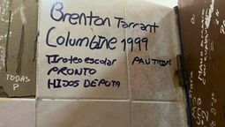 El mensaje en un baño de una escuela de Las Heras: Tiroteo escolar pronto. El mensaje en un baño de una escuela de Las Heras: Tiroteo escolar pronto.