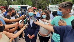 El gobernador Rodolfo Suarez y la ministra de Salud, Ana María Nadal, entregaron ambulancias para el SEC.