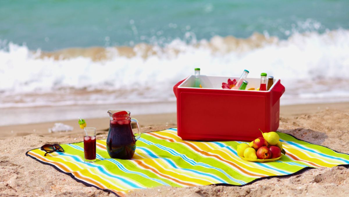 La conservadora mantiene los alimentos frescos por algunas horas, dependiendo del sol, el calor y la cantidad de hielo.&nbsp;