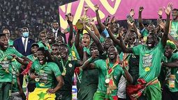 Senegal celebra haberse consagrado en la Copa de África.