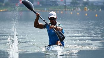 Agustín Vernice tuvo un gran comienzo en el canotaje de Tokio 2020