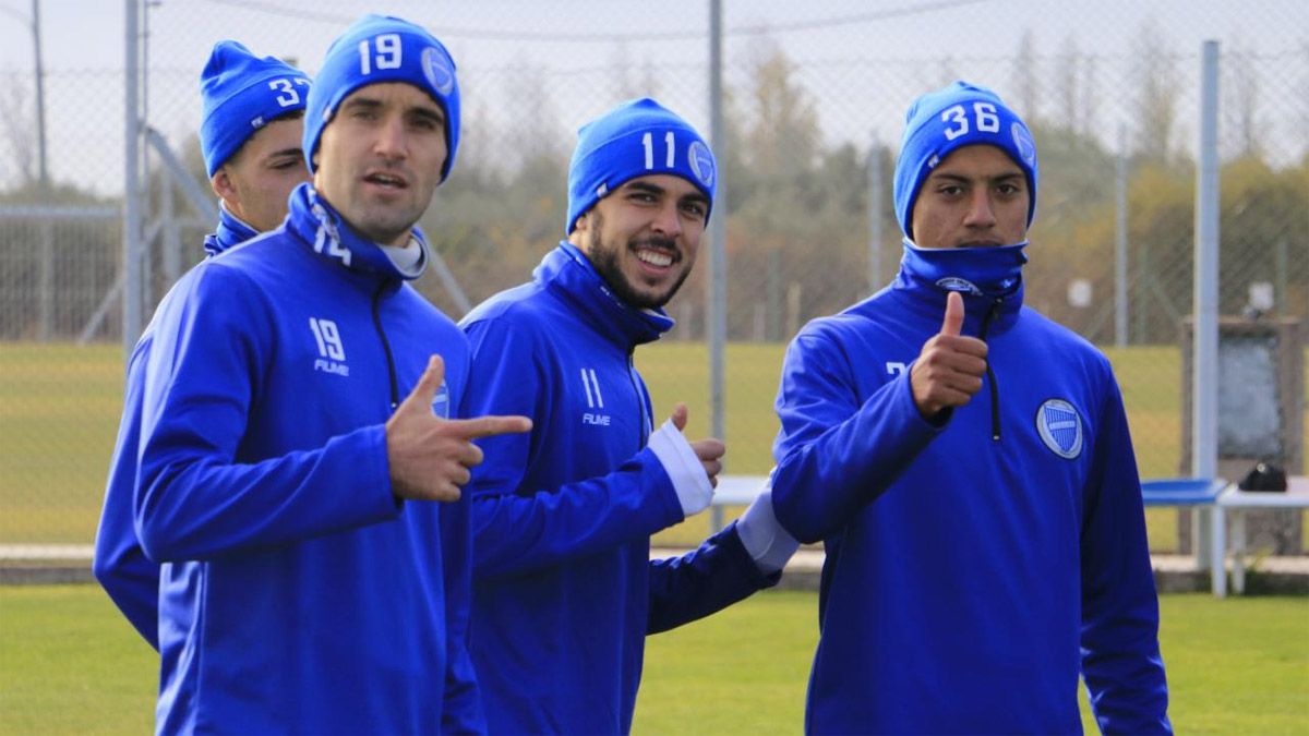 Los jugadores de Godoy Cruz se entrenan y aguardan por las 27 finales que tienen por delante. Foto: gentileza Prensa Godoy Cruz.