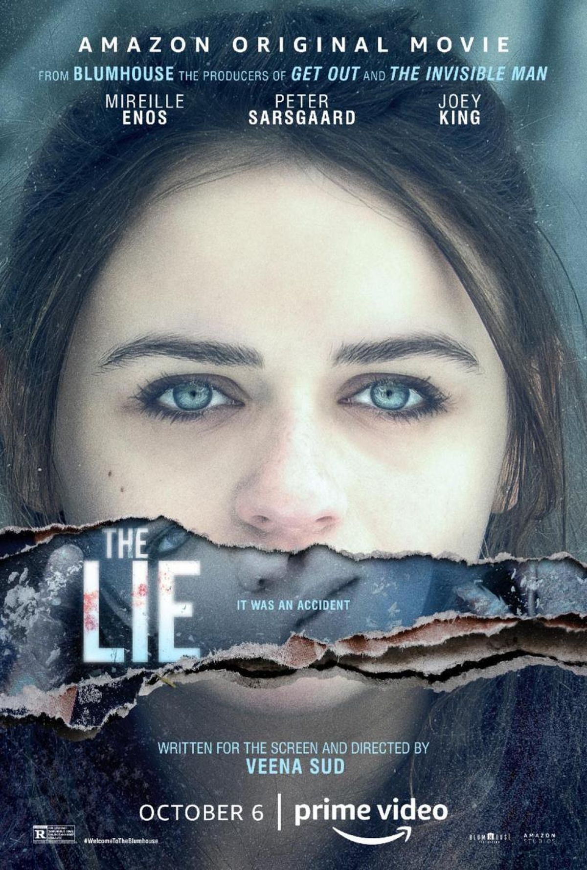 Póster de la película "The Lie", disponible en Amazon Prime Video. Póster de la película "The Lie", disponible en Amazon Prime Video.