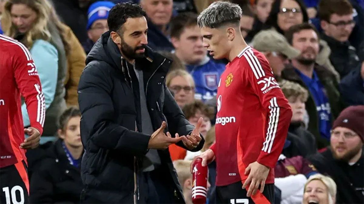 Ruben Amorim no quiere a Garnacho en el Manchester United.