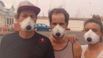 Santiago Lange tuvo que entrenar con máscara por el humo australiano