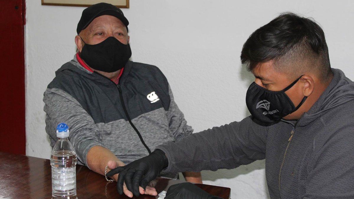 Omar Sperdutti tiene coronavirus. Foto: gentileza Prensa Deportivo Maipú.