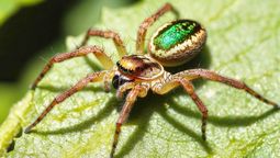 Araña. Encontraron una araña con características masculinas y femeninas.