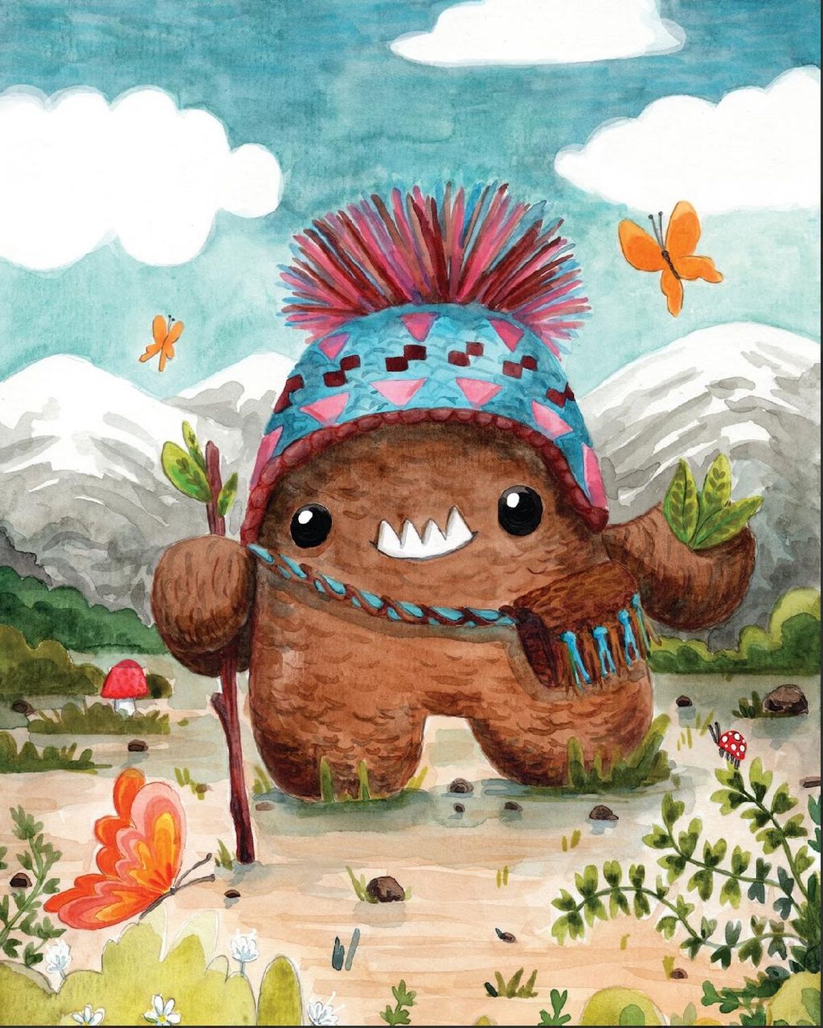 Uno de los monstruos ilustrados por Sara Niett. Uno de los monstruos ilustrados por Sara Niett.