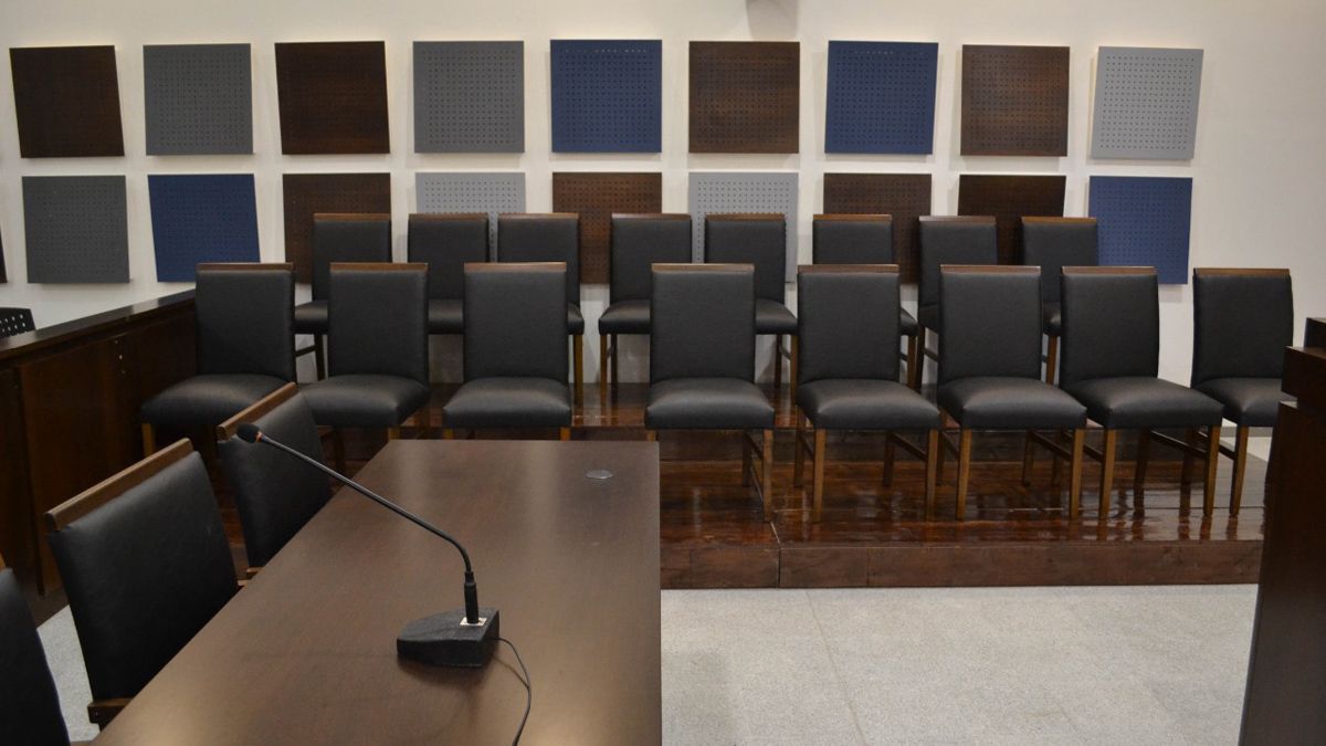 La sala donde se realizar&aacute; el juicio por jurado.