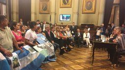 Los familiares de las víctimas del ARA San Juan fueron recibidos en el Senado