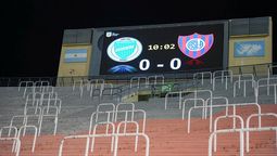 Las tribunas estuvieron vacías en el partidi de Godoy Cruz ante San Lorenzo.