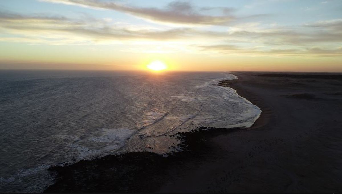 Los impresionantes atardeceres en San Cayetano. / Prensa SC