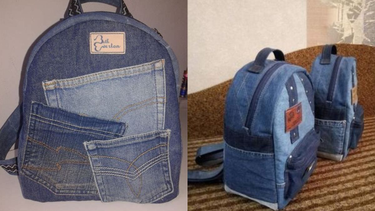 Reciclaje: en pocos pasos podrás tener una mochila de jeans nueva. Reciclaje: en pocos pasos podrás tener una mochila de jeans nueva.