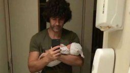 El video ñoñísimo del hijo de Mariano Martínez cantando una canción de cuna a su hermana