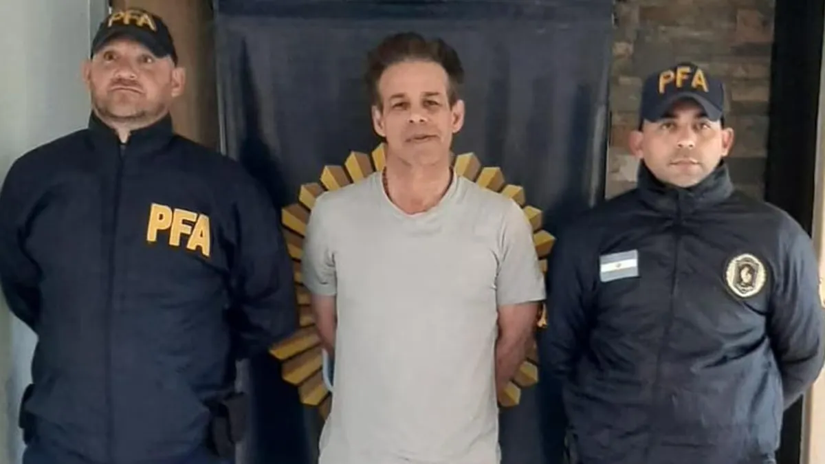 Fred Machado durante su detención en Argentina. Fred Machado durante su detención en Argentina.